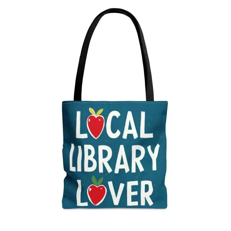 Sleek Black Tote Bag for Local Library and City Life