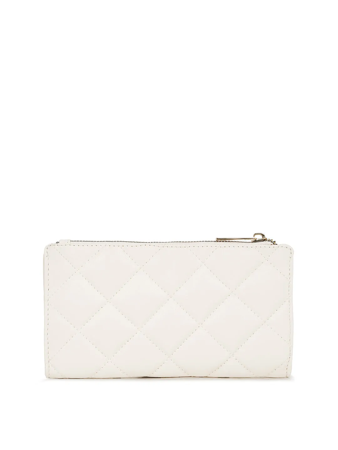 Stylish Beige Clutch Purse for Women with Snap Button Closure