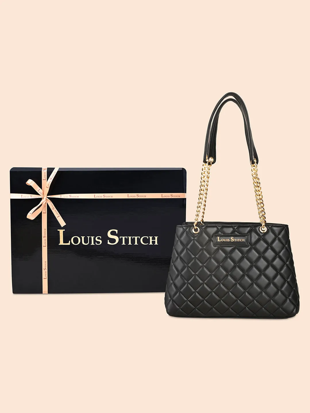 Stylish Black Multi Pocket Ladies Satchel Handbag