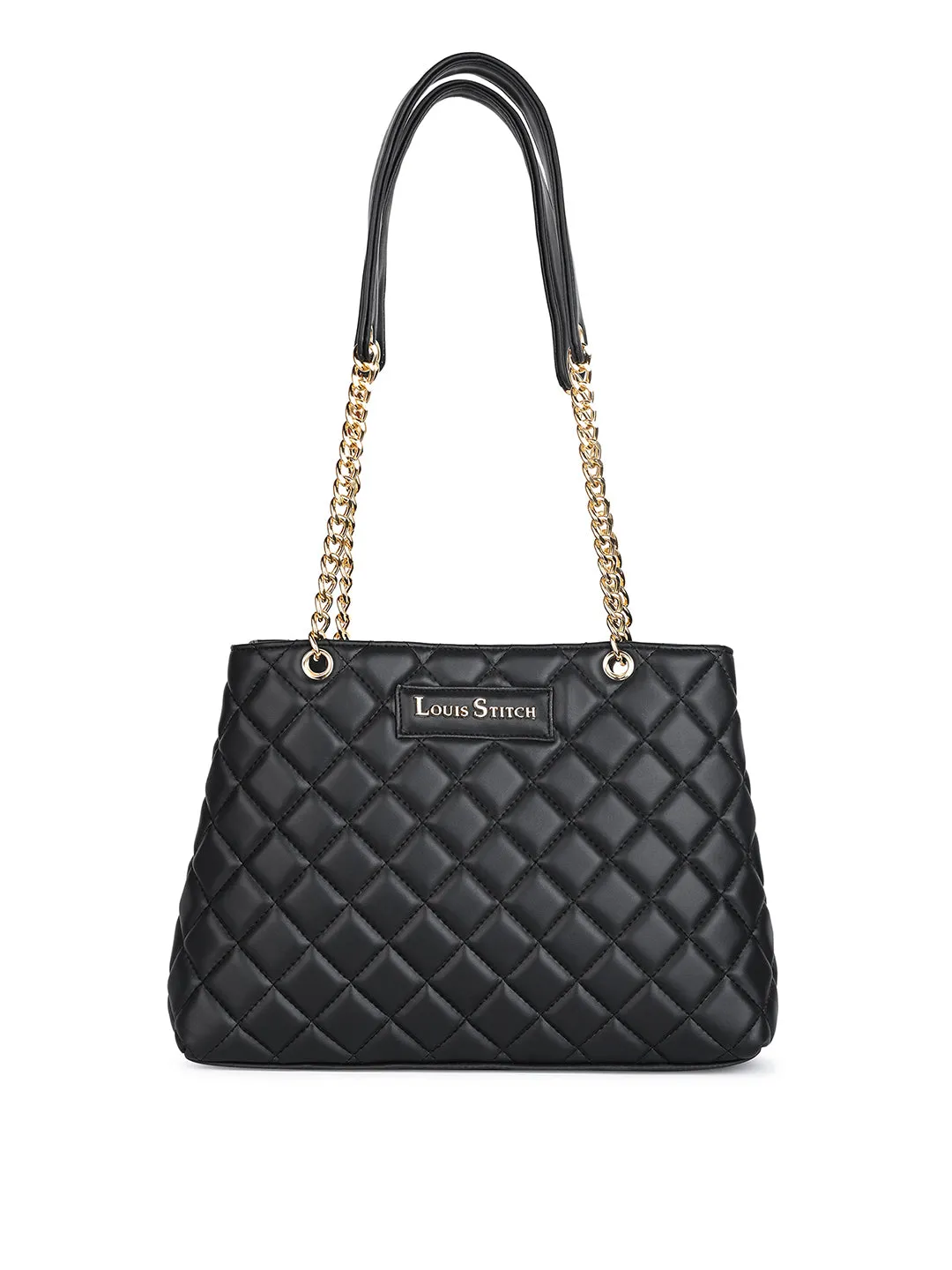 Stylish Black Multi Pocket Ladies Satchel Handbag