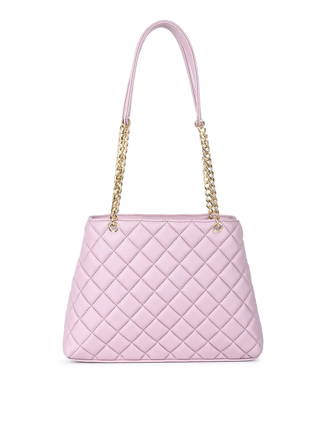 Stylish Pink Multi Pocket Ladies Satchel Handbag