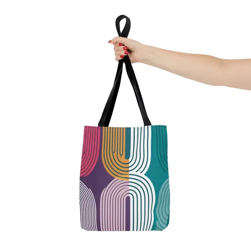Stylish Vibrant Abstract Print Tote Bag