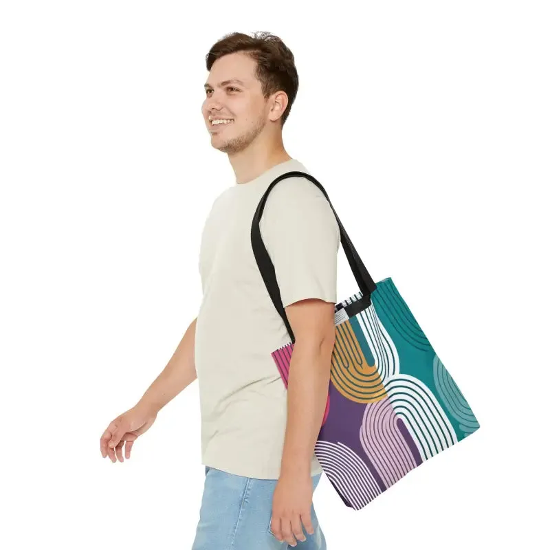 Stylish Vibrant Abstract Print Tote Bag