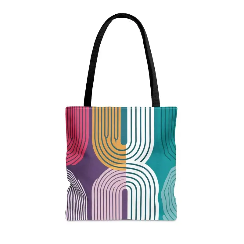Stylish Vibrant Abstract Print Tote Bag