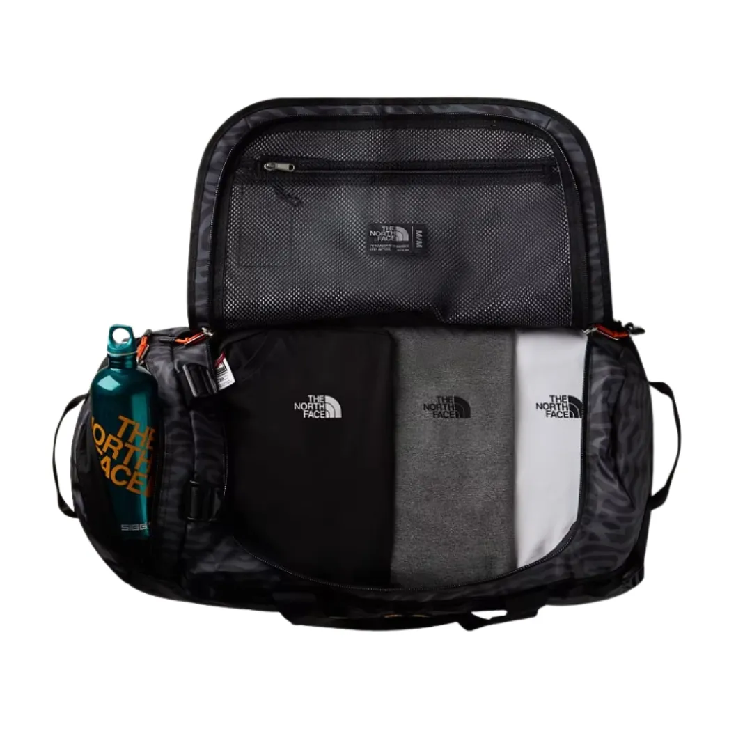 The North Face Base Camp Duffel Medium Black/Tiger Stripe Print
