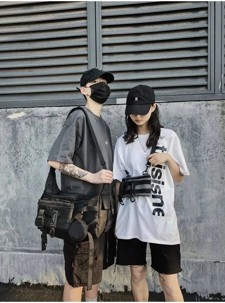 Vegan Waterproof Utility Chest / Messenger / Crossbody Bag (Large Capacity)